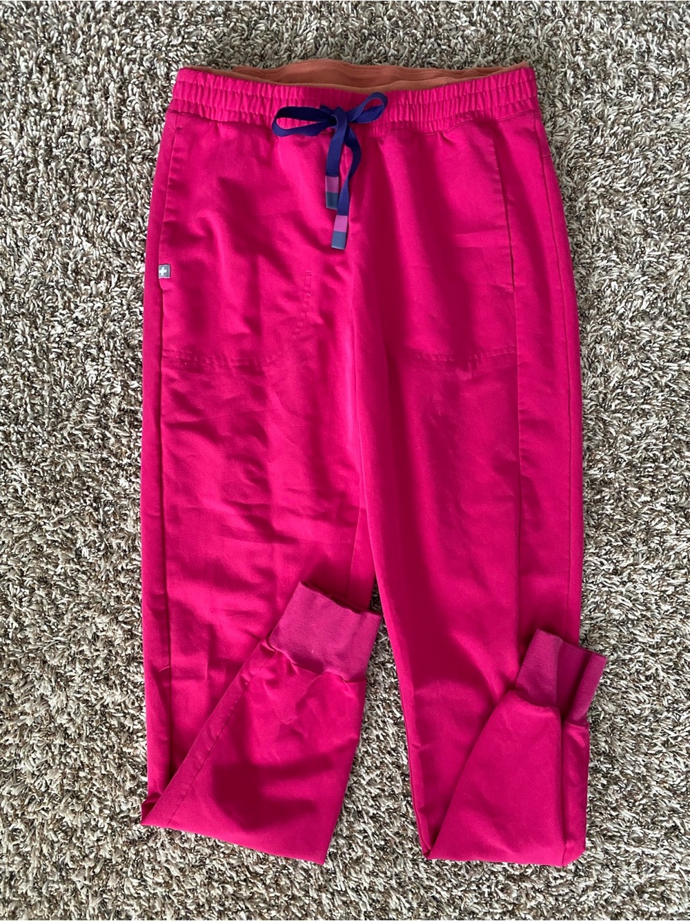 FIGS Mari Jogger Scrub Pants Small Tall Ultra Rose Technical Collection